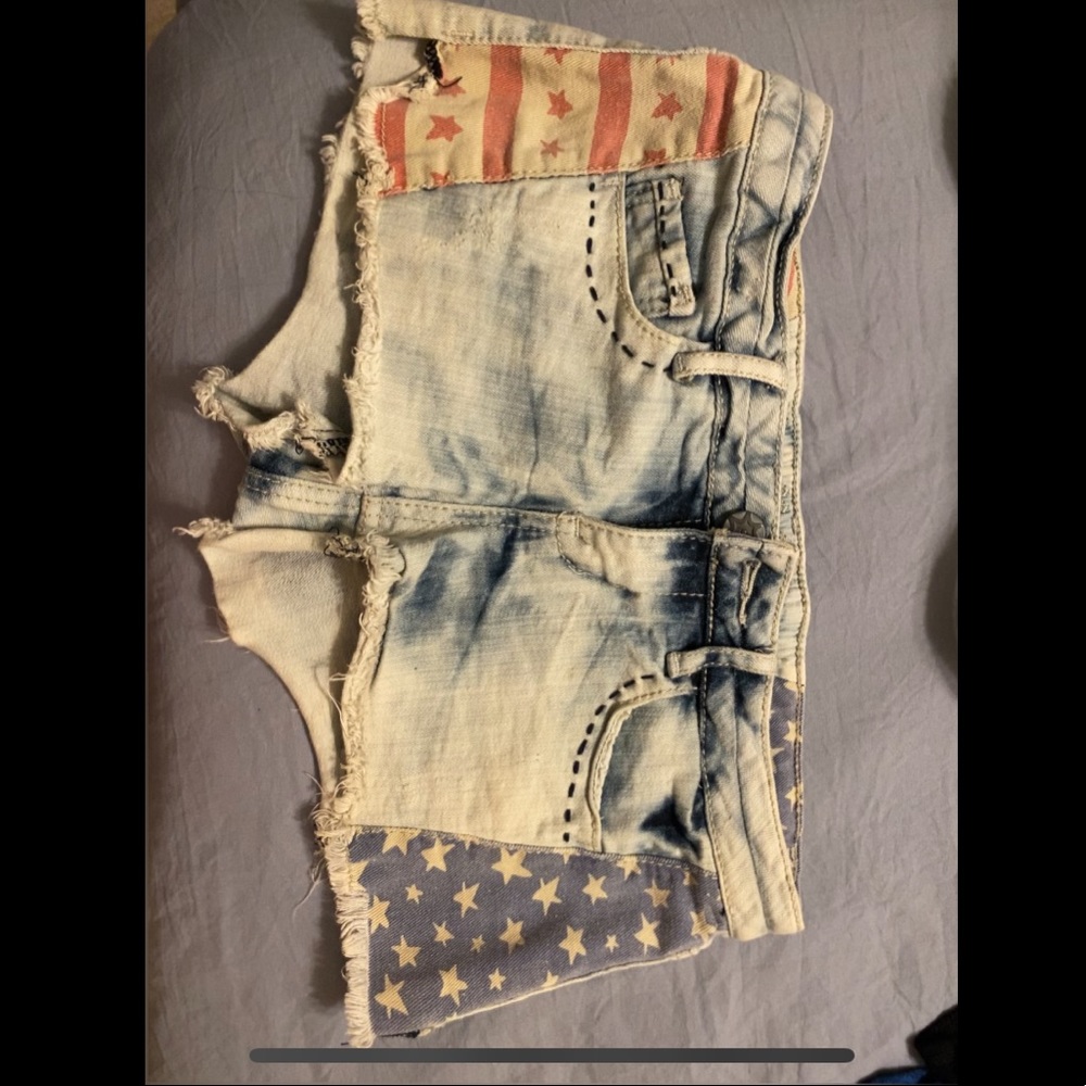 Denim shorts